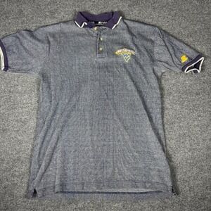 vintage‎ Starter West Virginia Mountaineers polo shirt Medium Y2K NCAA